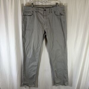 Vineyard Vines Slim Khaki Pants Men's 38x32 Grey Chino Khaki Cotton Spandex